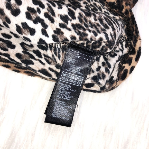 Forever 21 crop top Leopard print sz. L - Picture 5 of 6